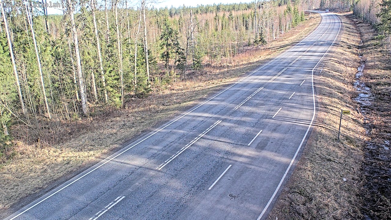 Weather Camera Image Väg 15 Laivolahti, Mäntyharju, Etelä-Savo