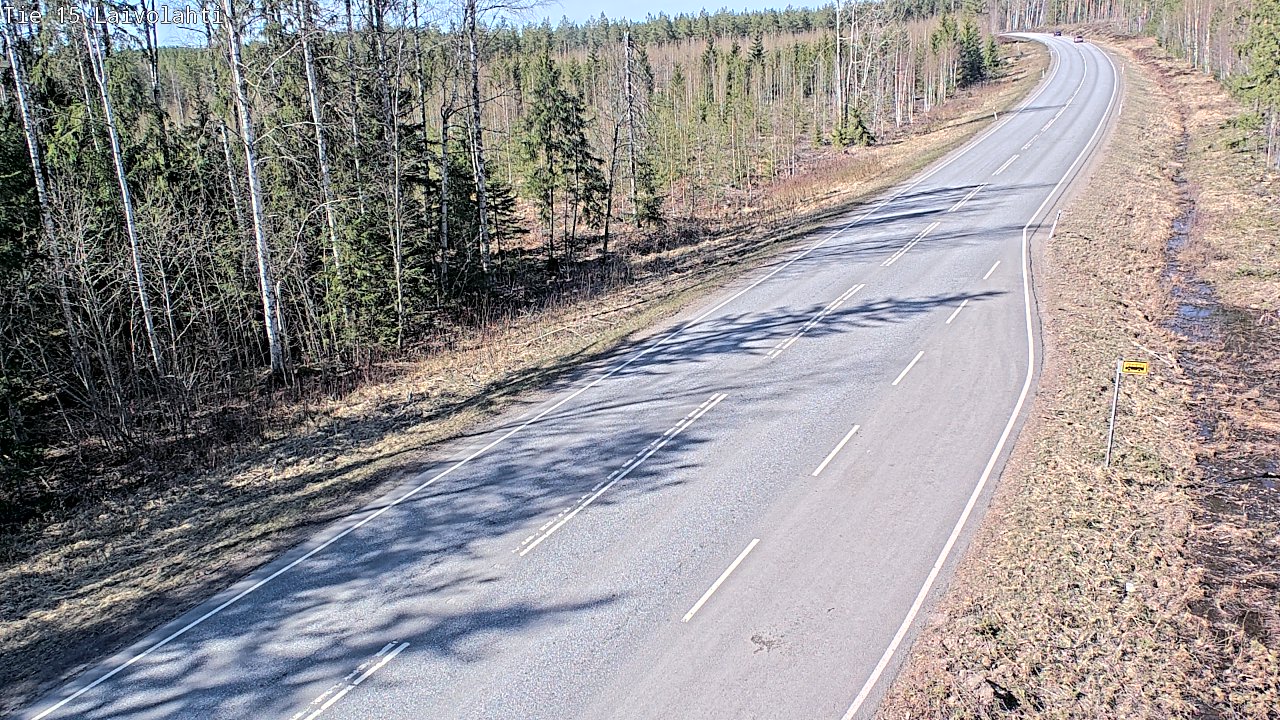 Weather Camera Image Väg 15 Laivolahti, Mäntyharju, Etelä-Savo
