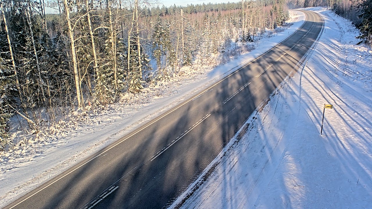Weather Camera Image Road 15 Laivolahti, Mäntyharju, Etelä-Savo