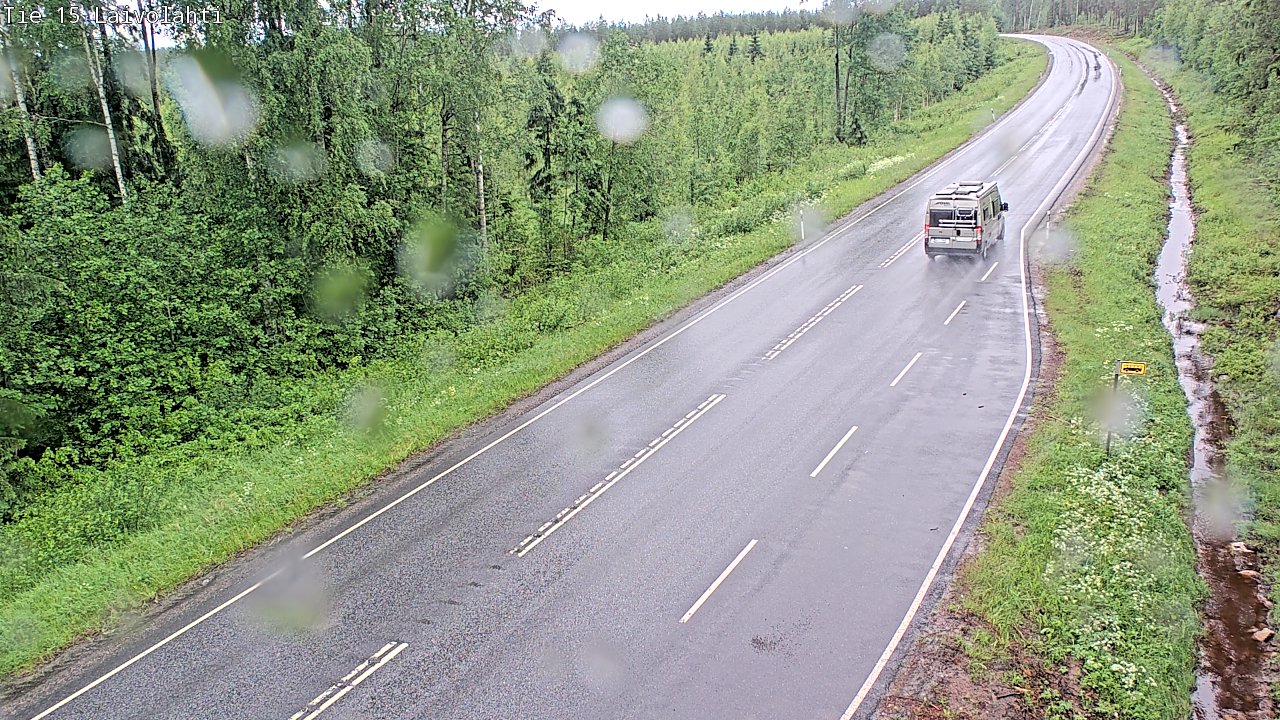Weather Camera Image Väg 15 Laivolahti, Mäntyharju, Etelä-Savo