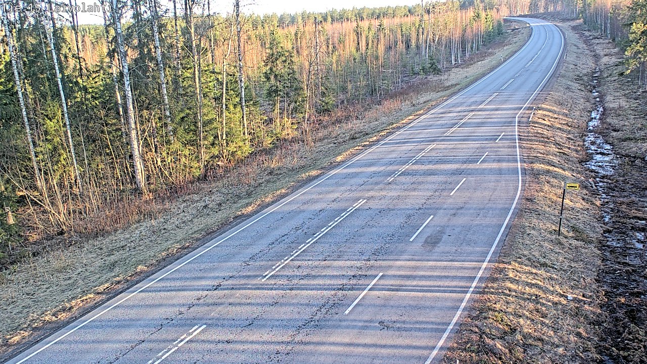 Weather Camera Image Väg 15 Laivolahti, Mäntyharju, Etelä-Savo