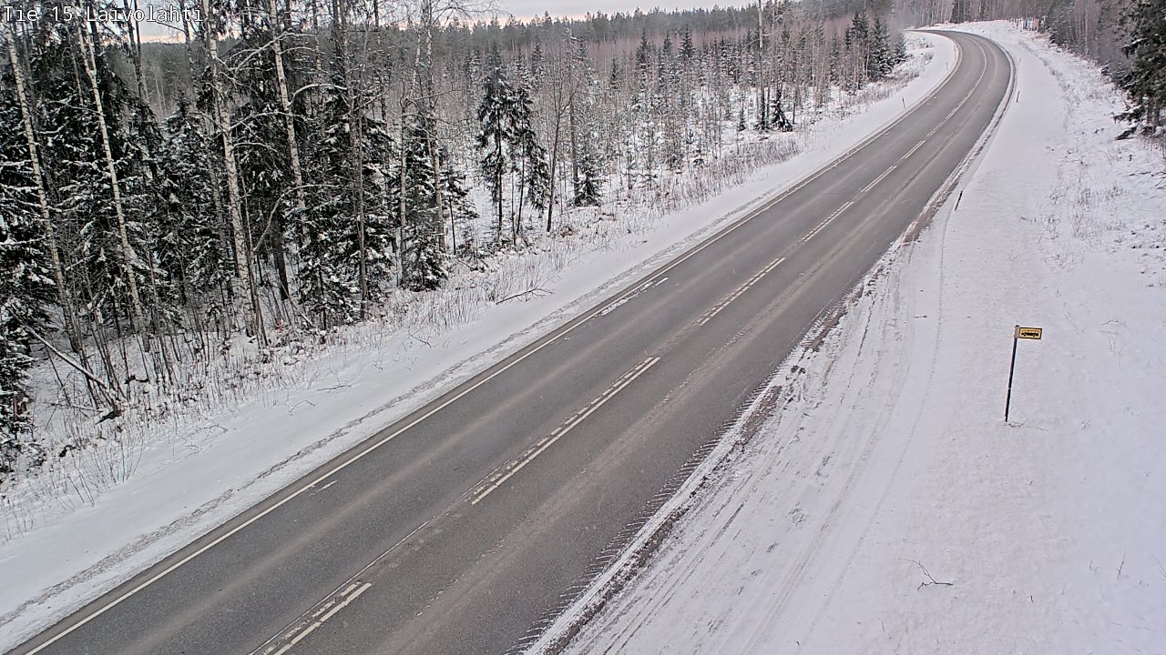 Weather Camera Image Väg 15 Laivolahti, Mäntyharju, Etelä-Savo
