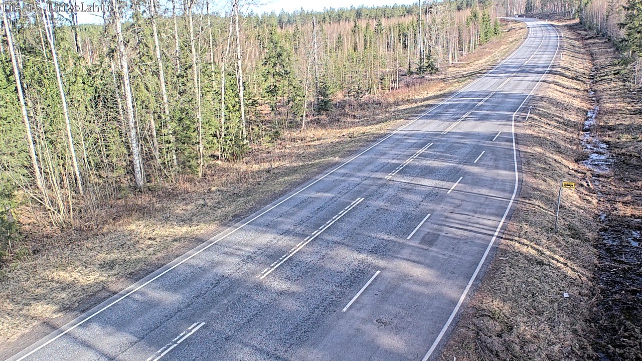 Weather Camera Image Väg 15 Laivolahti, Mäntyharju, Etelä-Savo