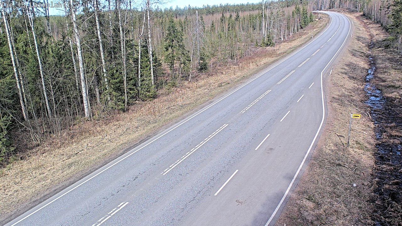Weather Camera Image Väg 15 Laivolahti, Mäntyharju, Etelä-Savo