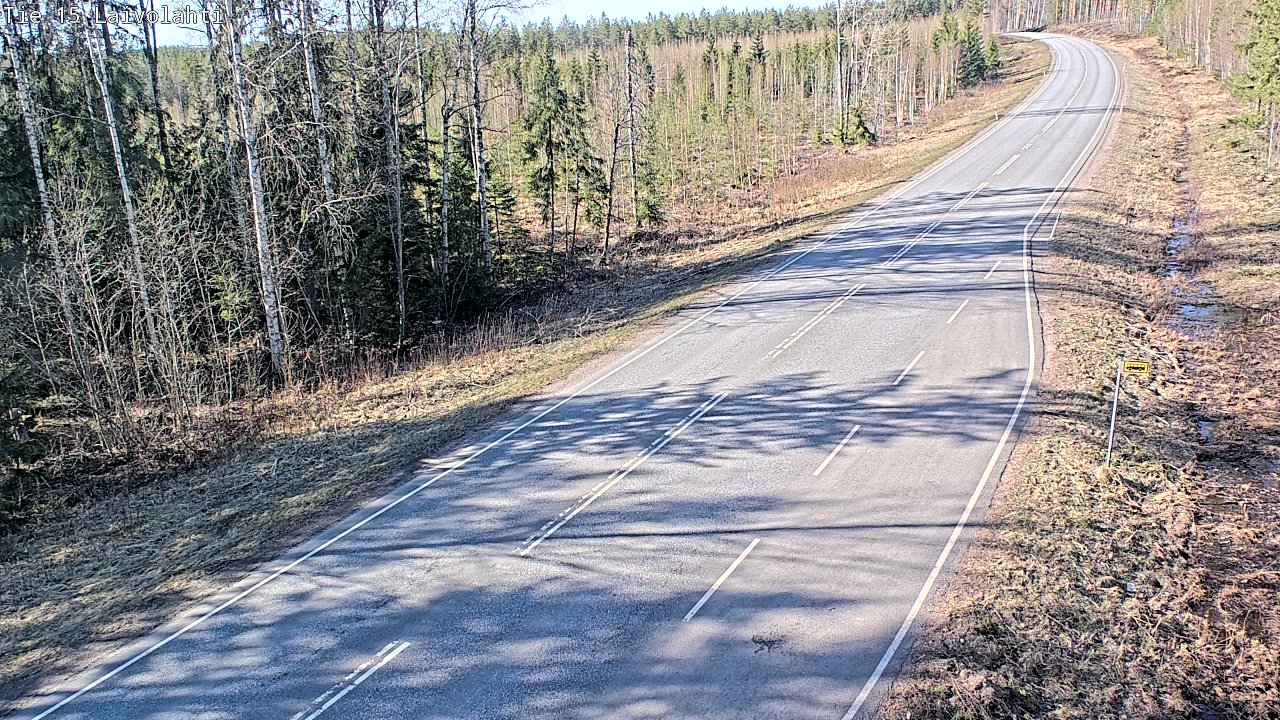 Weather Camera Image Väg 15 Laivolahti, Mäntyharju, Etelä-Savo