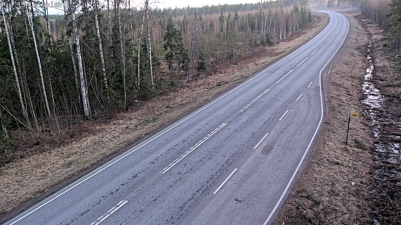 Weather Camera Image Väg 15 Laivolahti, Mäntyharju, Etelä-Savo