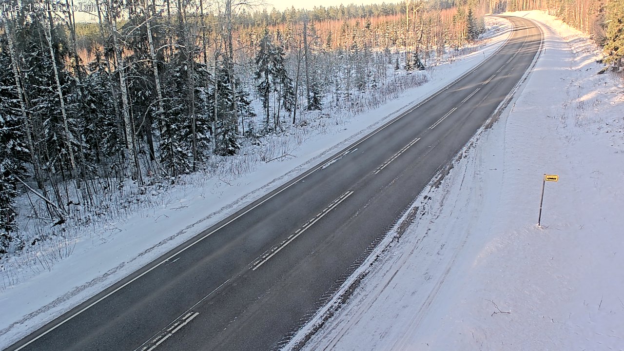 Weather Camera Image Väg 15 Laivolahti, Mäntyharju, Etelä-Savo
