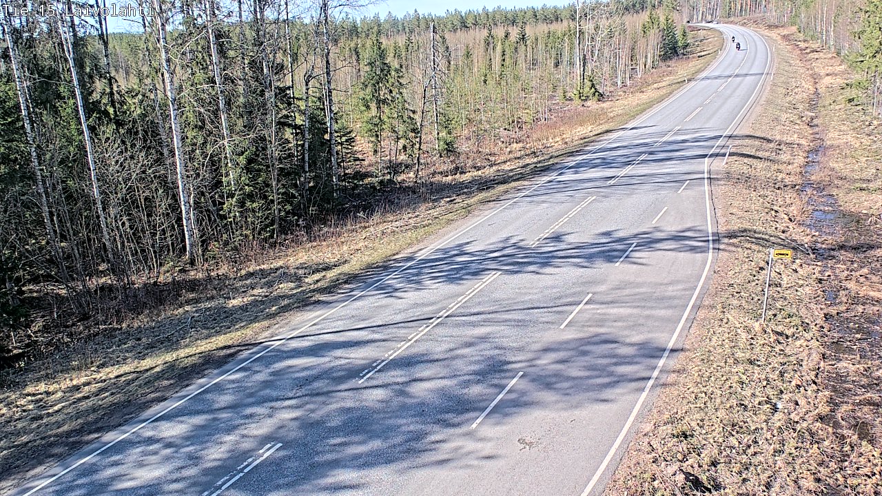 Weather Camera Image Väg 15 Laivolahti, Mäntyharju, Etelä-Savo