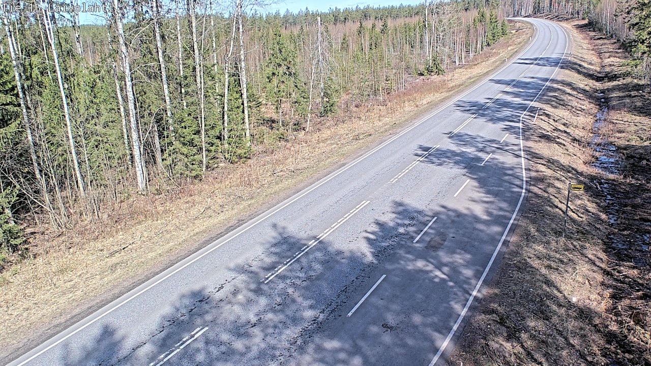 Weather Camera Image Väg 15 Laivolahti, Mäntyharju, Etelä-Savo