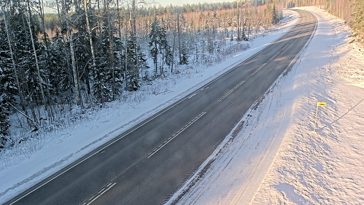 Weather Camera Image Road 15 Laivolahti, Mäntyharju, Etelä-Savo