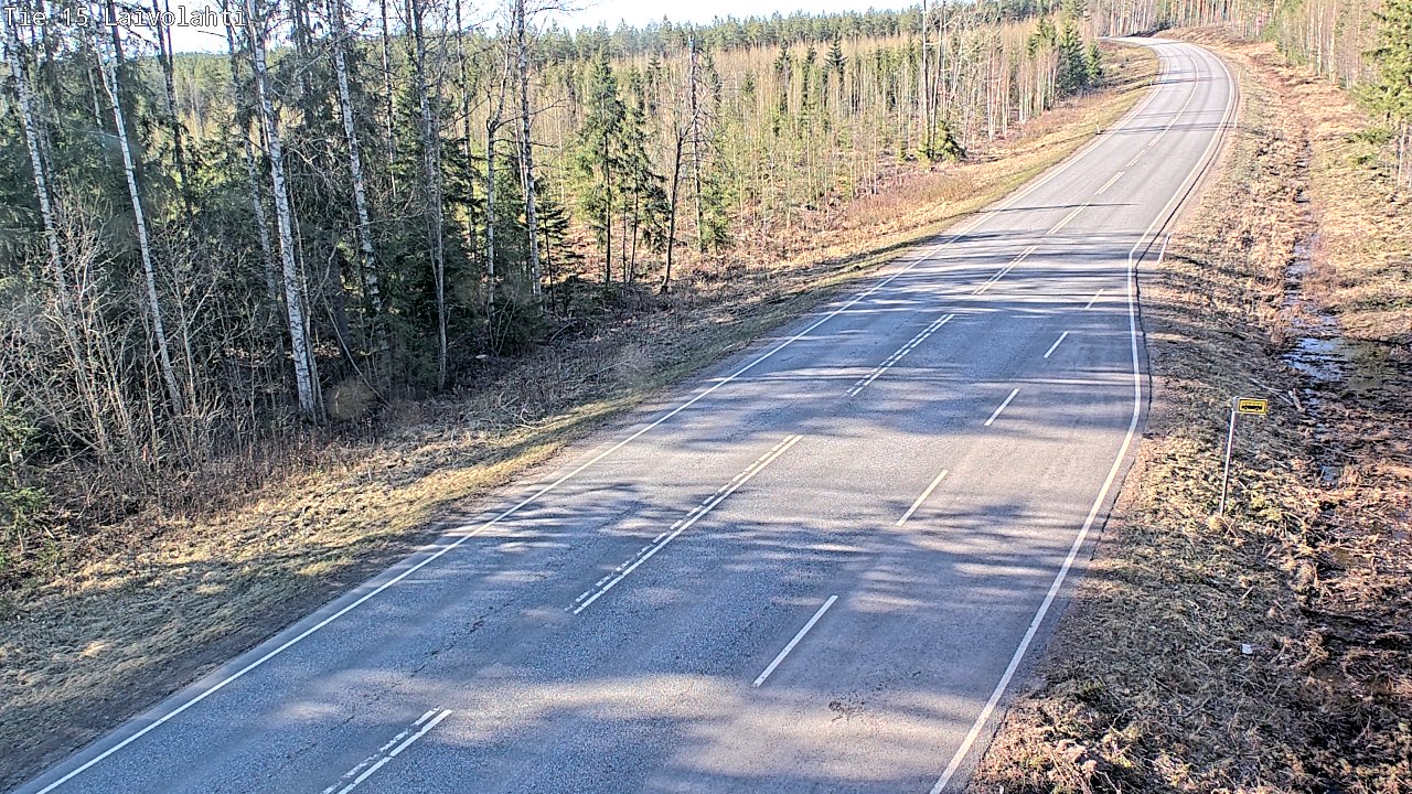 Weather Camera Image Väg 15 Laivolahti, Mäntyharju, Etelä-Savo