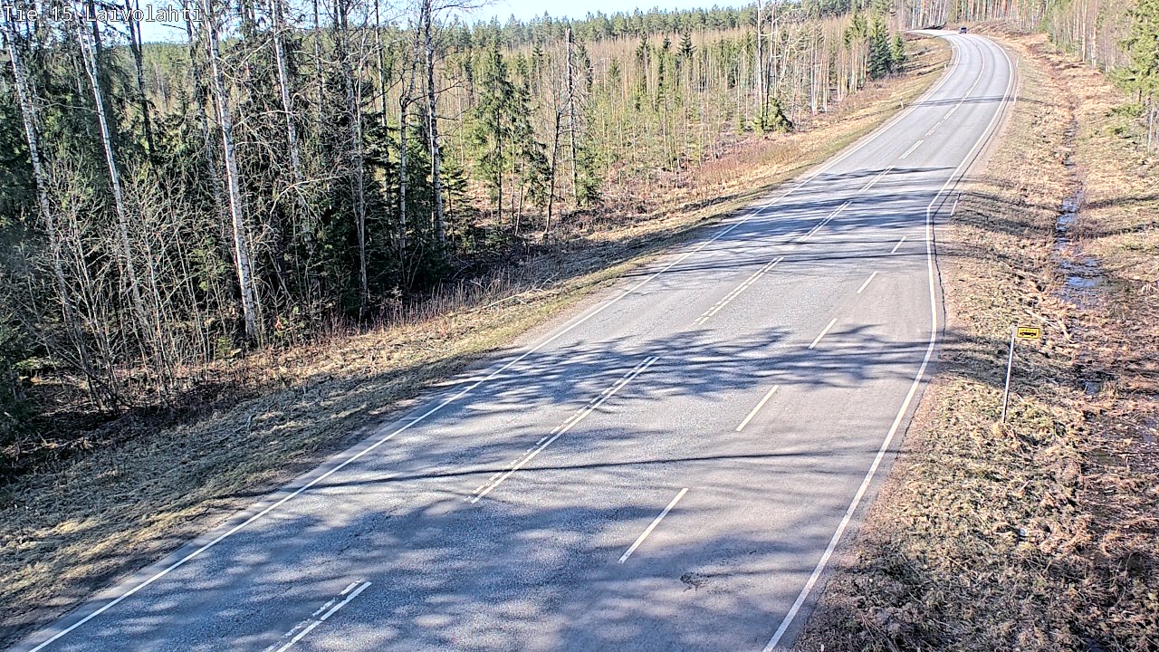 Weather Camera Image Väg 15 Laivolahti, Mäntyharju, Etelä-Savo