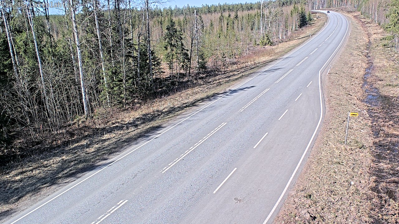 Weather Camera Image Väg 15 Laivolahti, Mäntyharju, Etelä-Savo