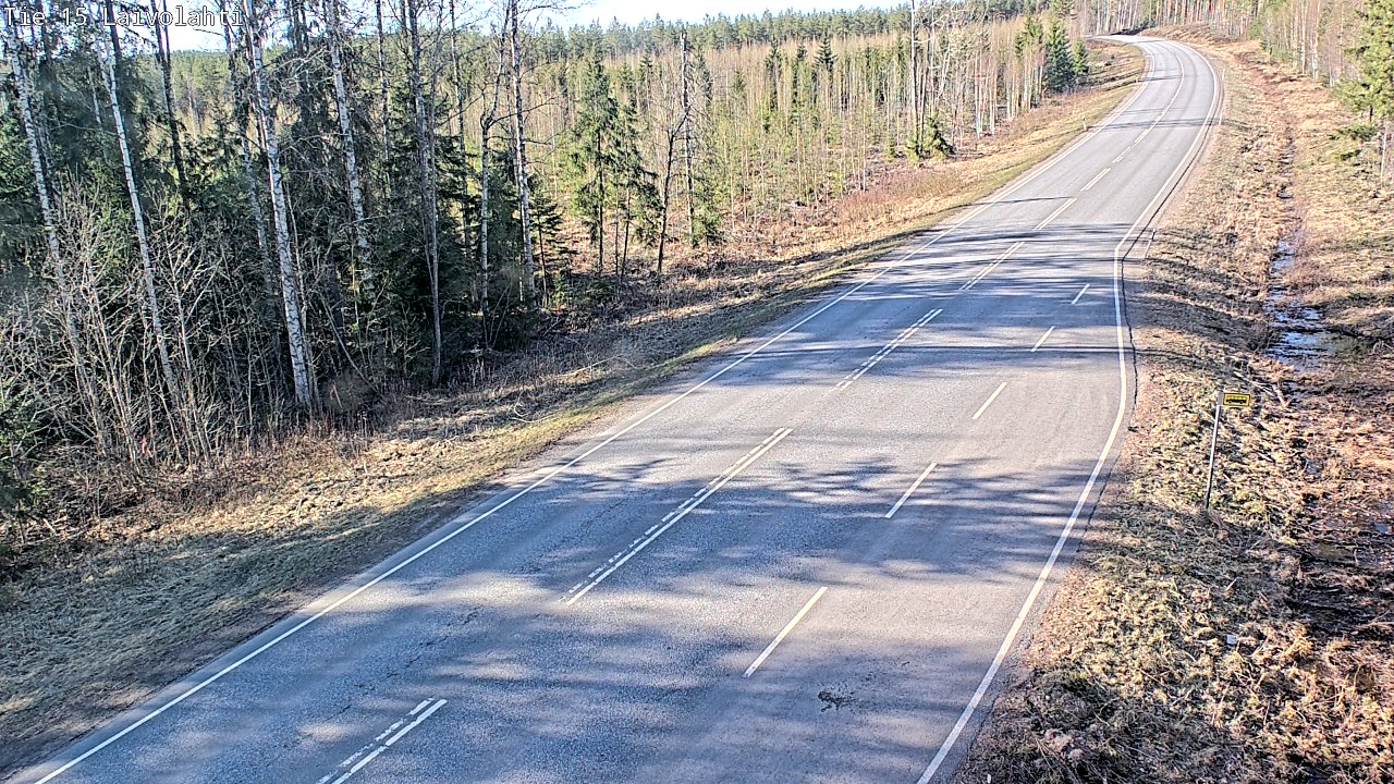 Weather Camera Image Väg 15 Laivolahti, Mäntyharju, Etelä-Savo
