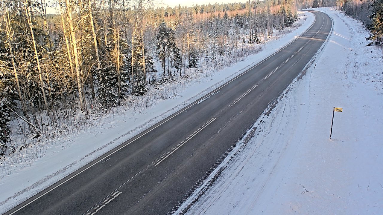 Weather Camera Image Road 15 Laivolahti, Mäntyharju, Etelä-Savo