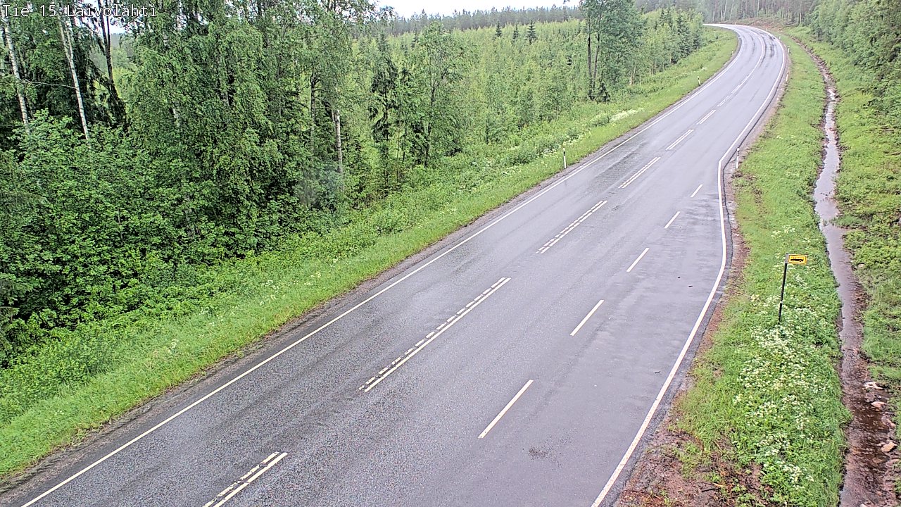 Weather Camera Image Väg 15 Laivolahti, Mäntyharju, Etelä-Savo