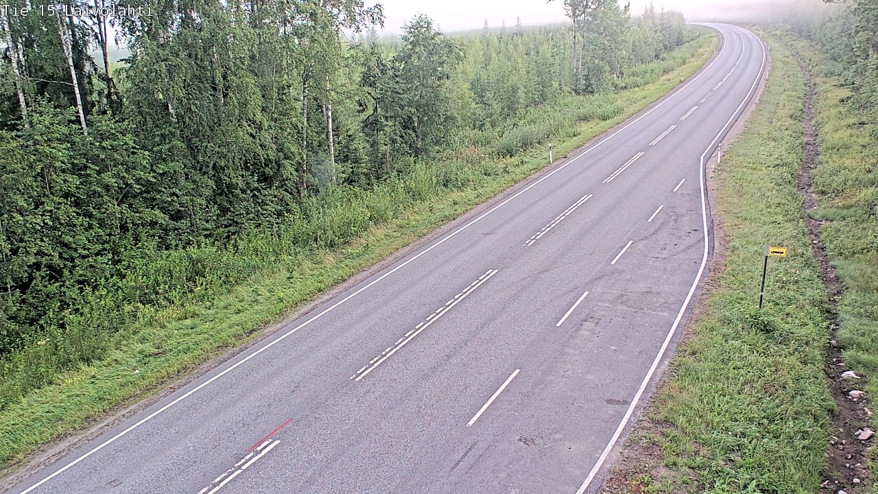 Weather Camera Image Väg 15 Laivolahti, Mäntyharju, Etelä-Savo