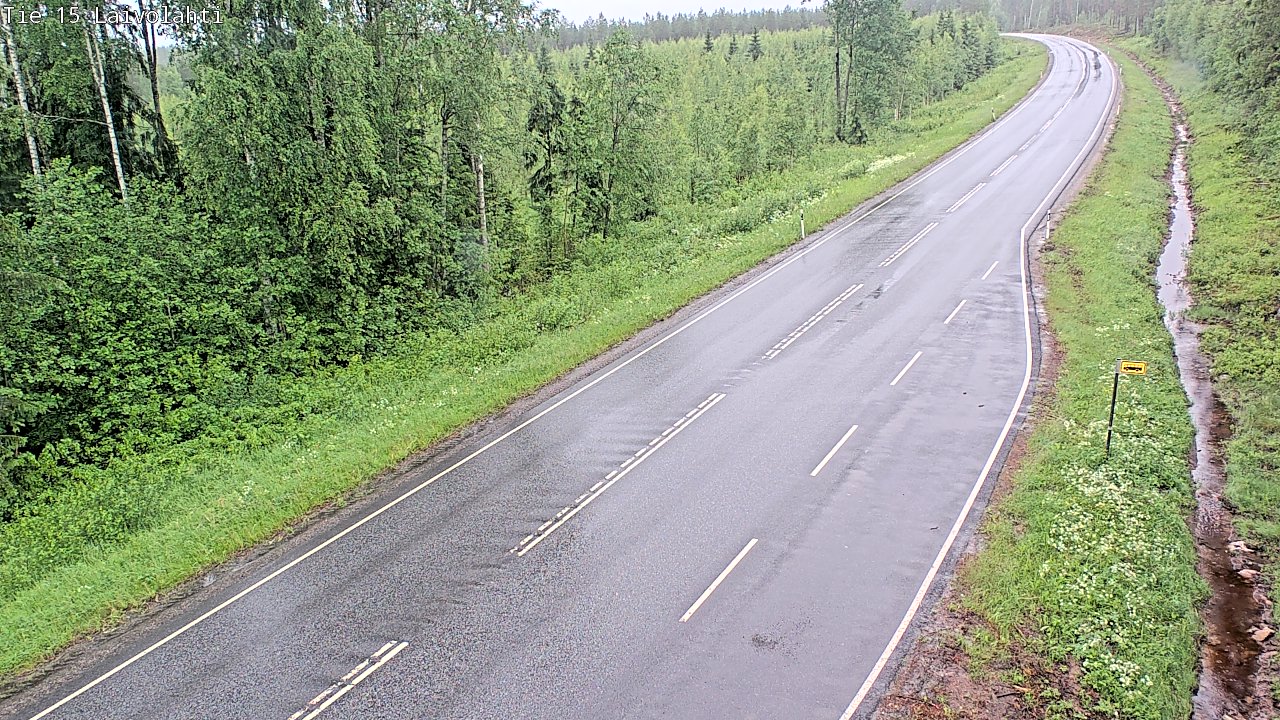 Weather Camera Image Väg 15 Laivolahti, Mäntyharju, Etelä-Savo