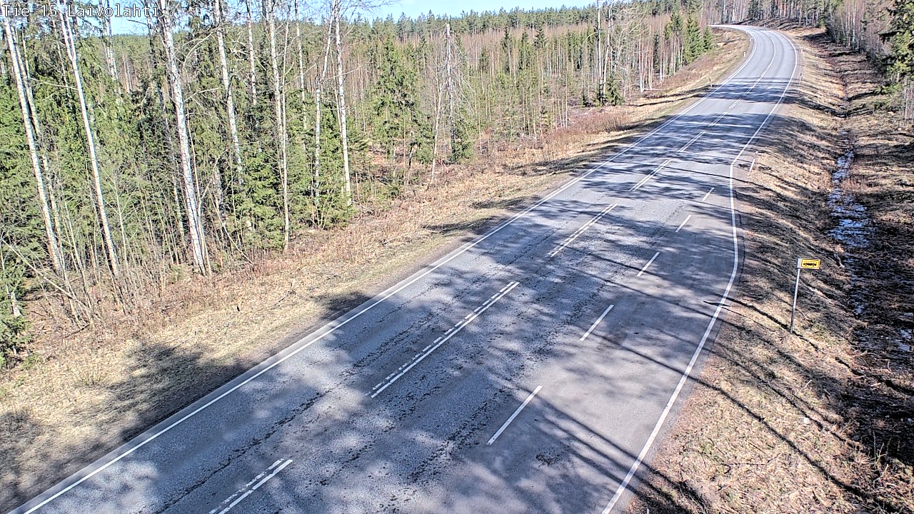 Weather Camera Image Väg 15 Laivolahti, Mäntyharju, Etelä-Savo