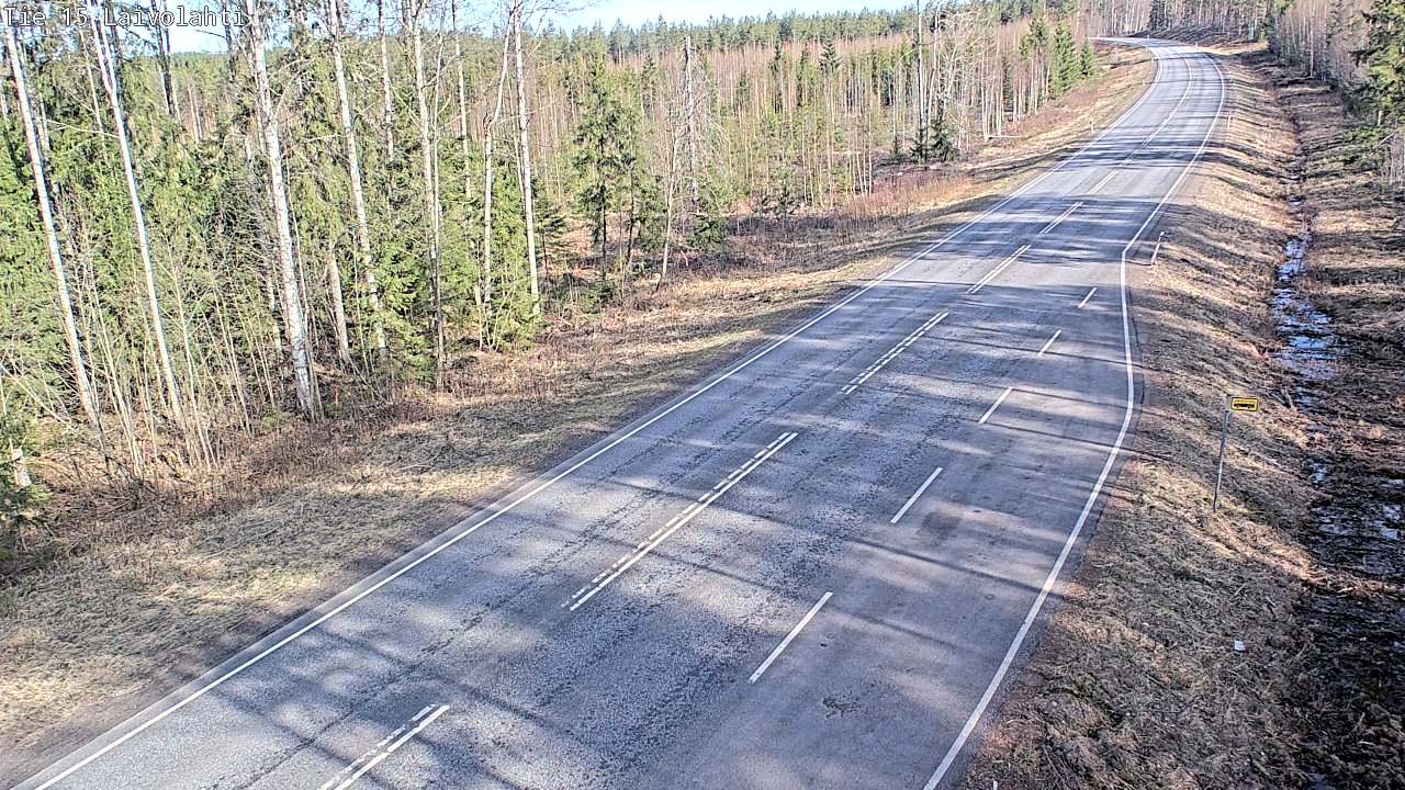 Weather Camera Image Väg 15 Laivolahti, Mäntyharju, Etelä-Savo