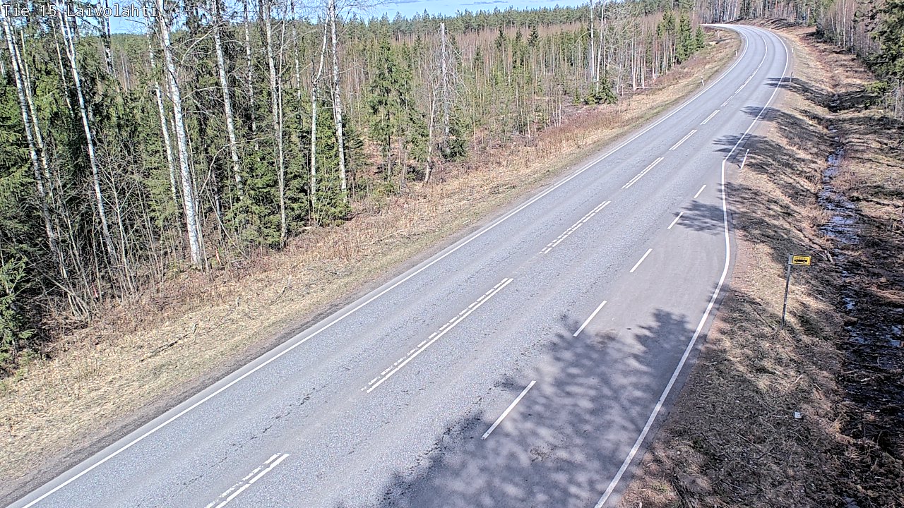 Weather Camera Image Väg 15 Laivolahti, Mäntyharju, Etelä-Savo