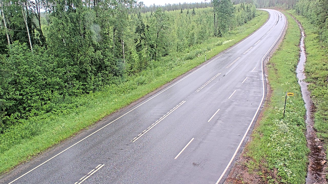 Weather Camera Image Väg 15 Laivolahti, Mäntyharju, Etelä-Savo