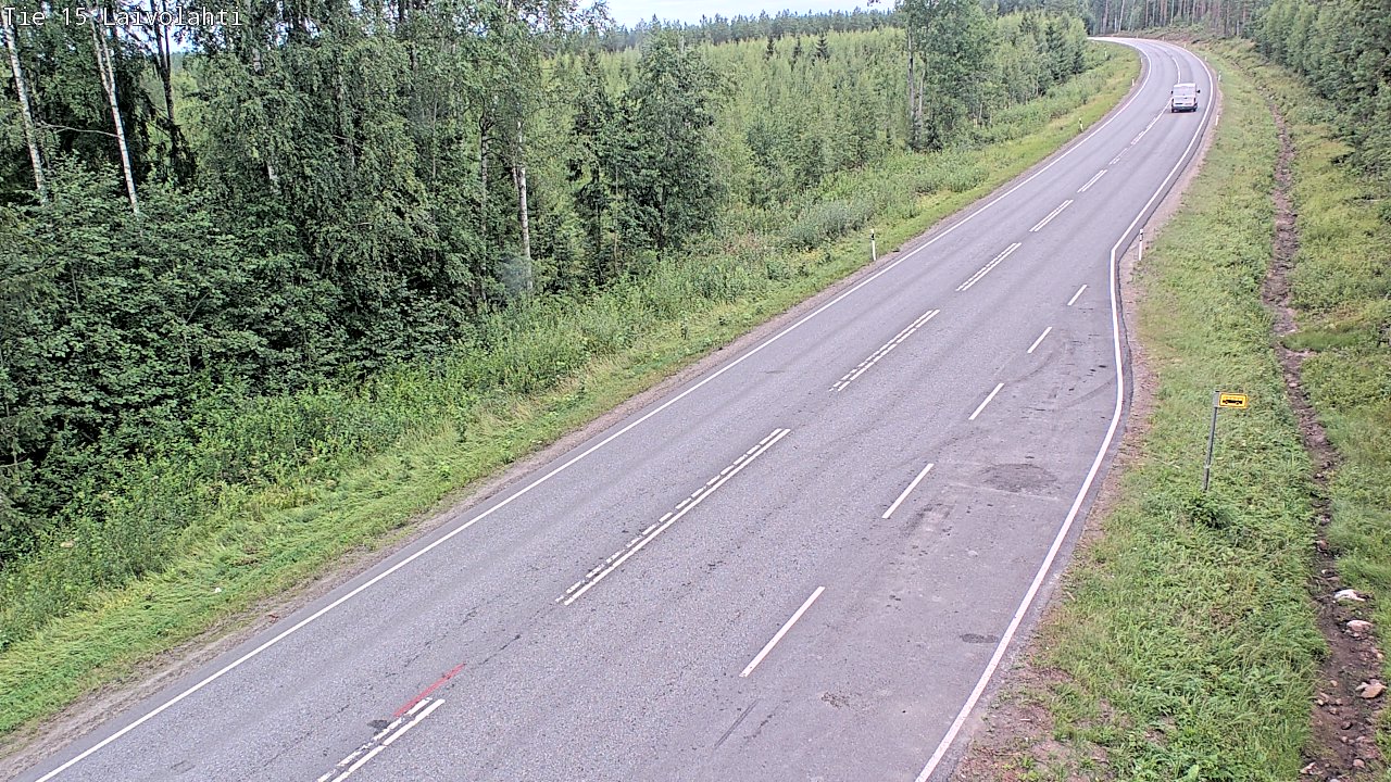 Weather Camera Image Väg 15 Laivolahti, Mäntyharju, Etelä-Savo