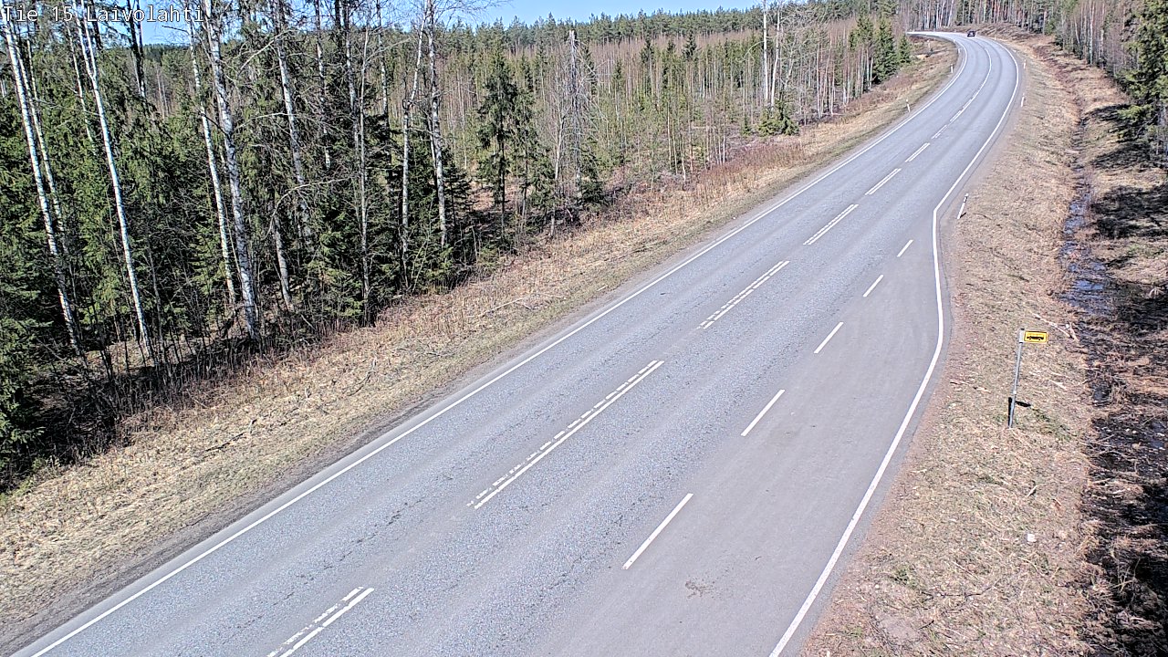 Weather Camera Image Väg 15 Laivolahti, Mäntyharju, Etelä-Savo