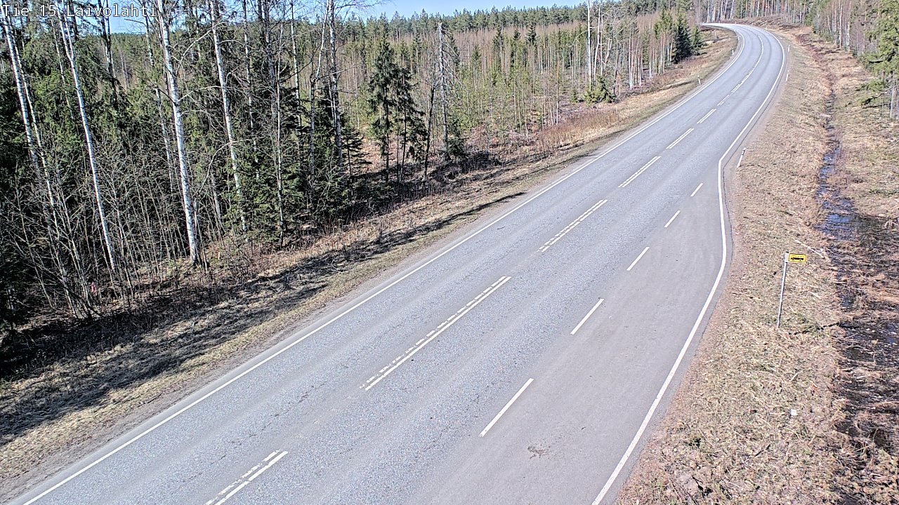 Weather Camera Image Väg 15 Laivolahti, Mäntyharju, Etelä-Savo