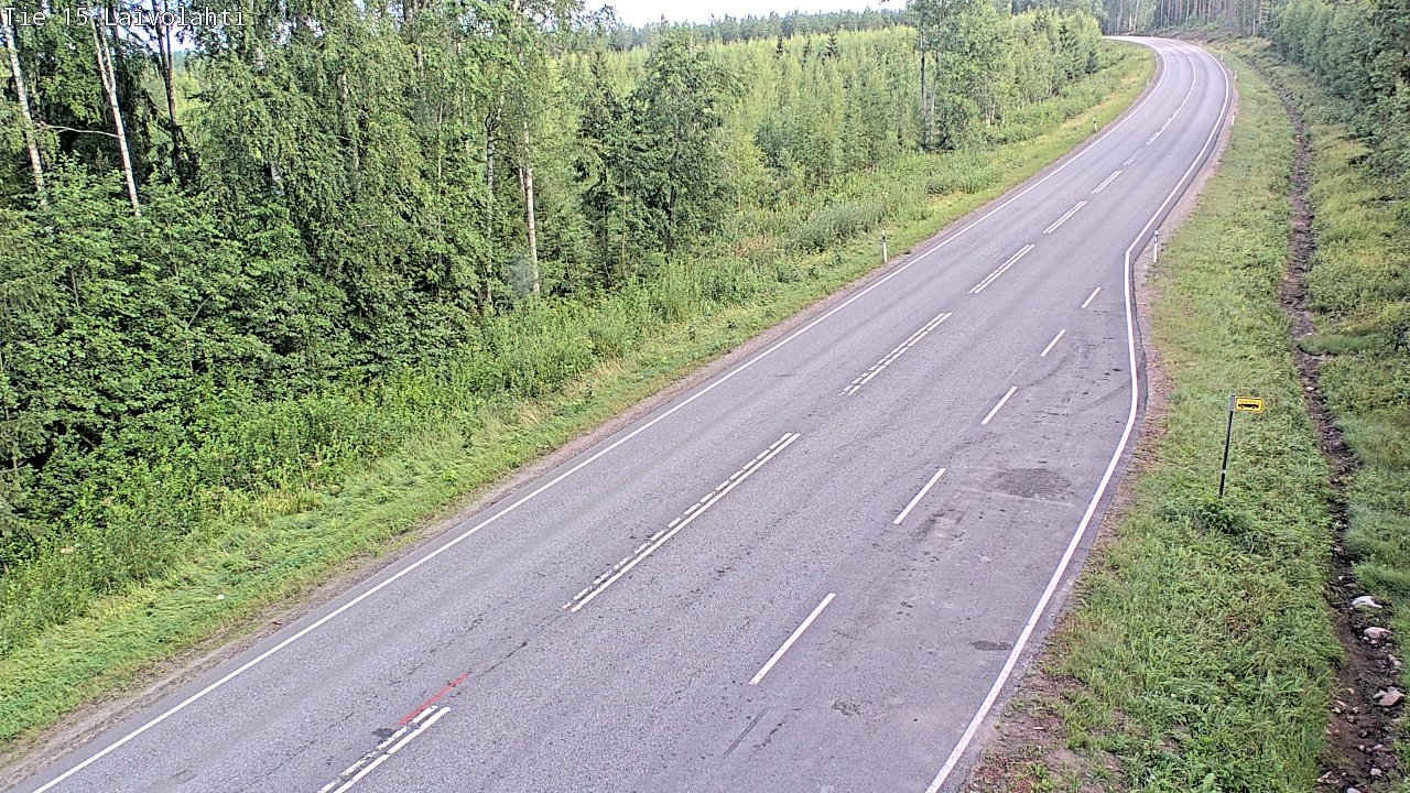 Weather Camera Image Väg 15 Laivolahti, Mäntyharju, Etelä-Savo