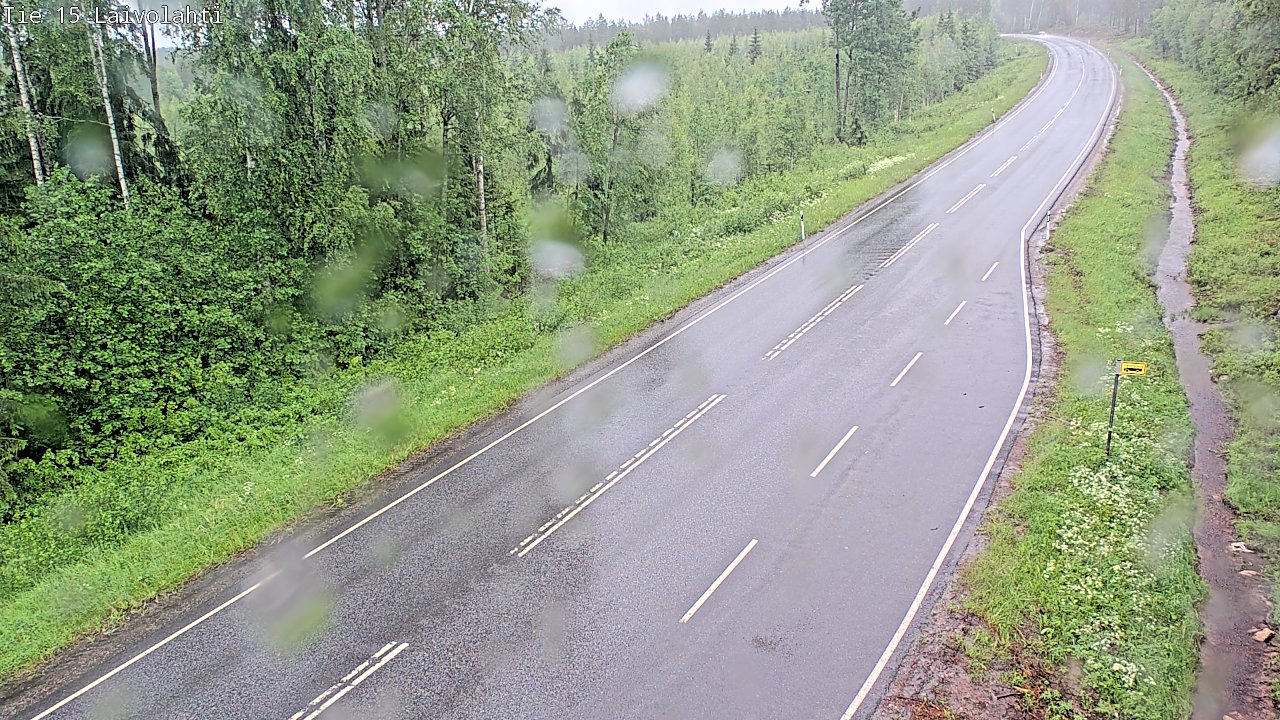 Weather Camera Image Väg 15 Laivolahti, Mäntyharju, Etelä-Savo