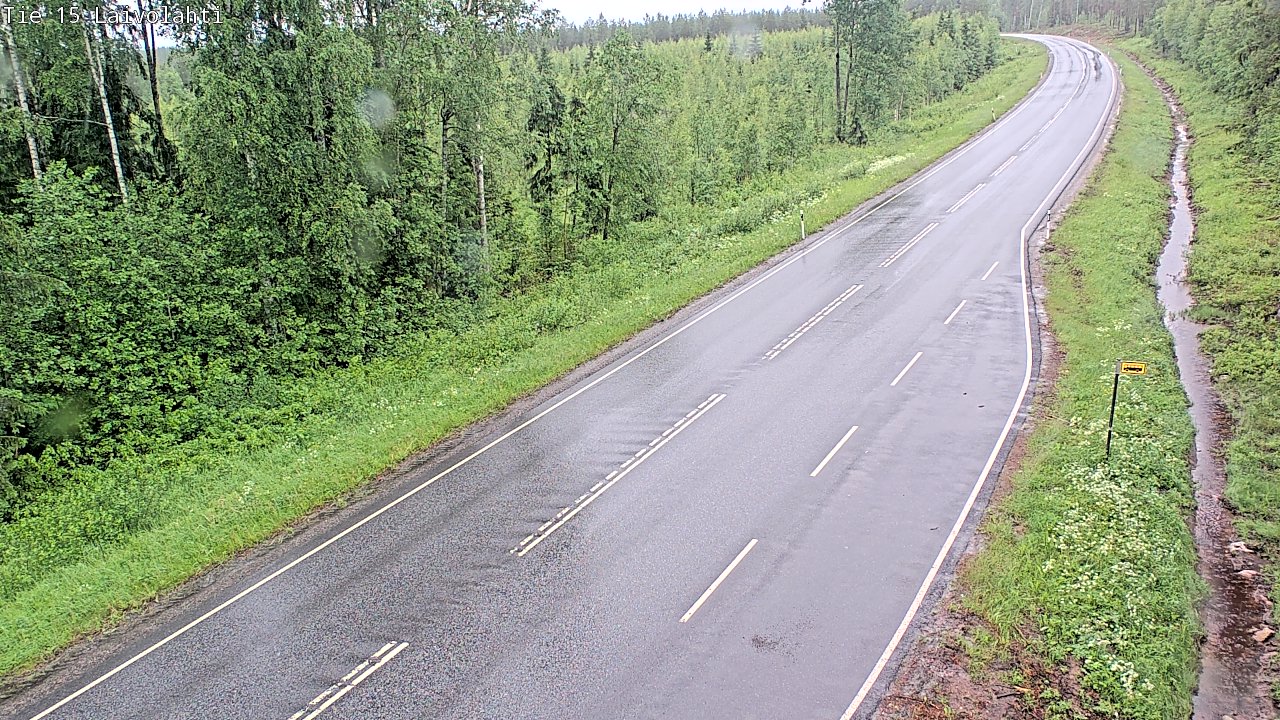Weather Camera Image Väg 15 Laivolahti, Mäntyharju, Etelä-Savo