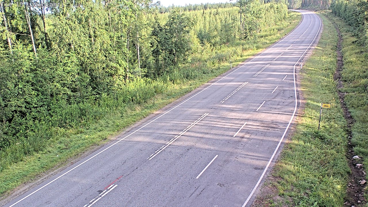 Weather Camera Image Väg 15 Laivolahti, Mäntyharju, Etelä-Savo