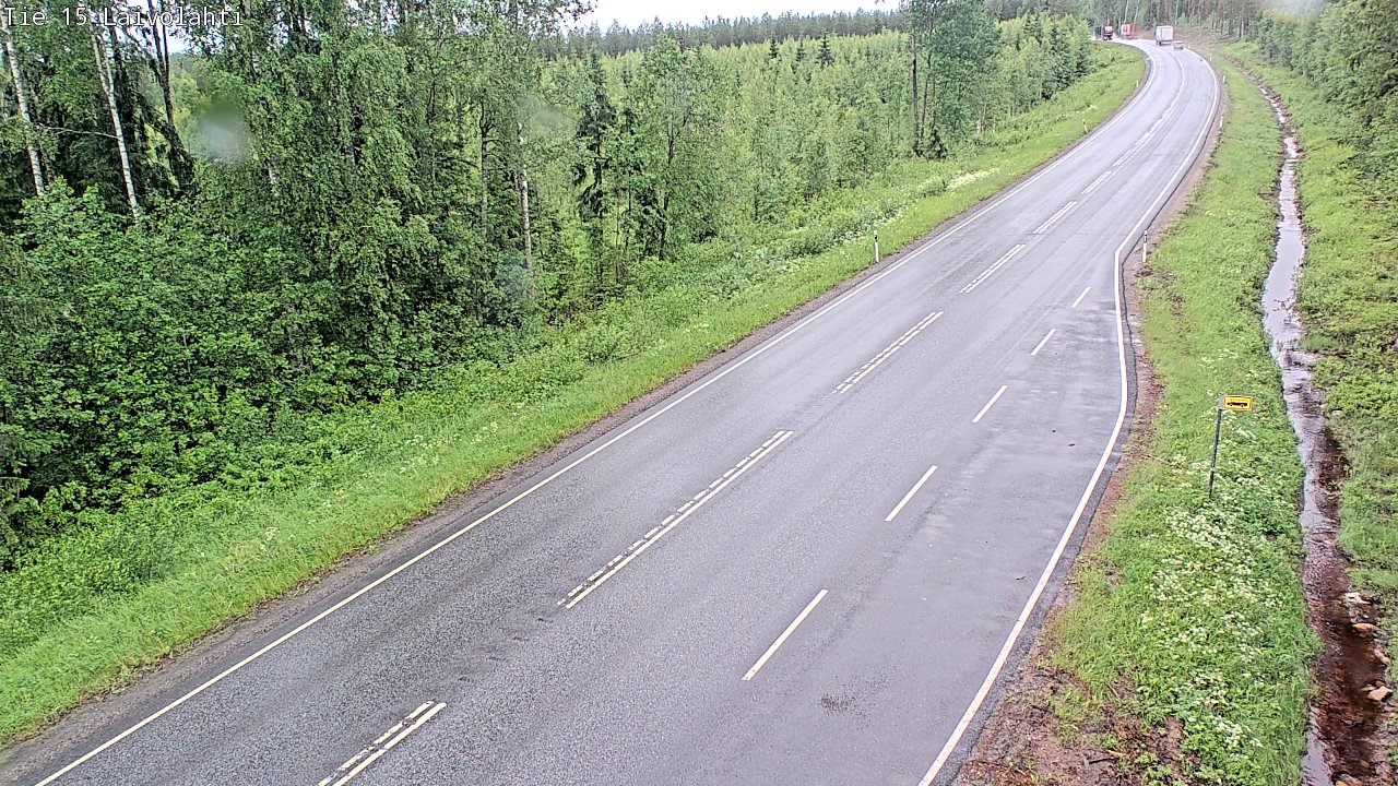 Weather Camera Image Väg 15 Laivolahti, Mäntyharju, Etelä-Savo