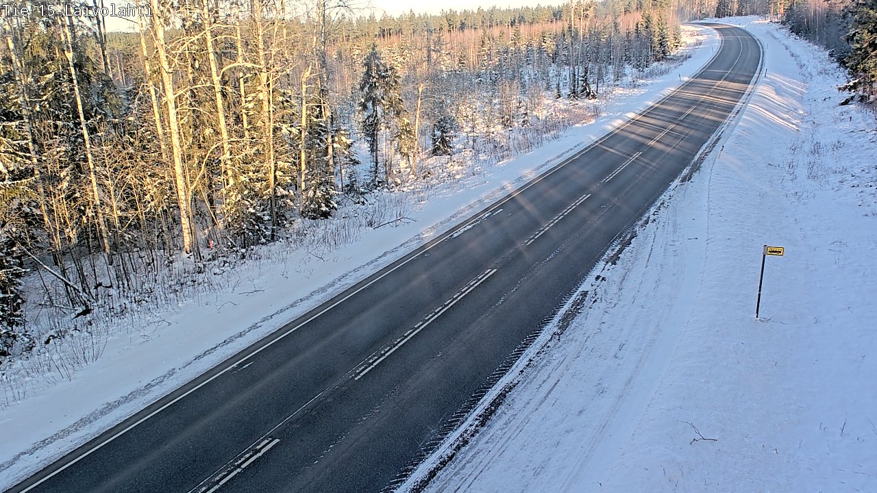 Weather Camera Image Road 15 Laivolahti, Mäntyharju, Etelä-Savo