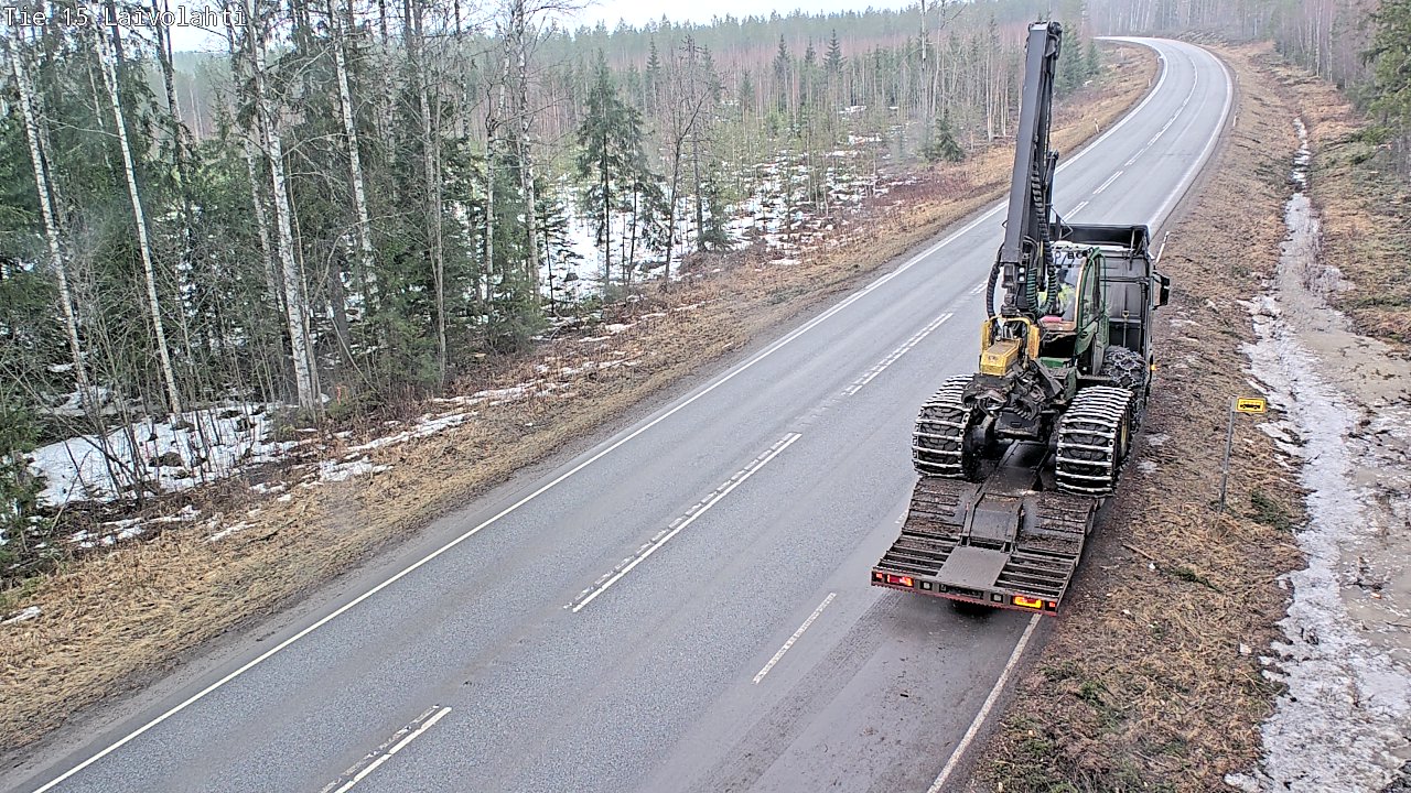 Weather Camera Image Road 15 Laivolahti, Mäntyharju, Etelä-Savo