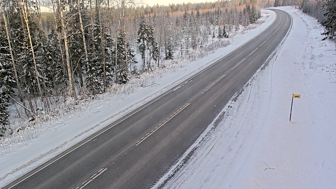 Weather Camera Image Road 15 Laivolahti, Mäntyharju, Etelä-Savo