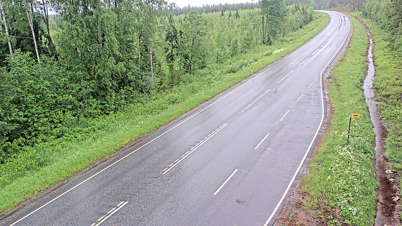 Weather Camera Image Väg 15 Laivolahti, Mäntyharju, Etelä-Savo