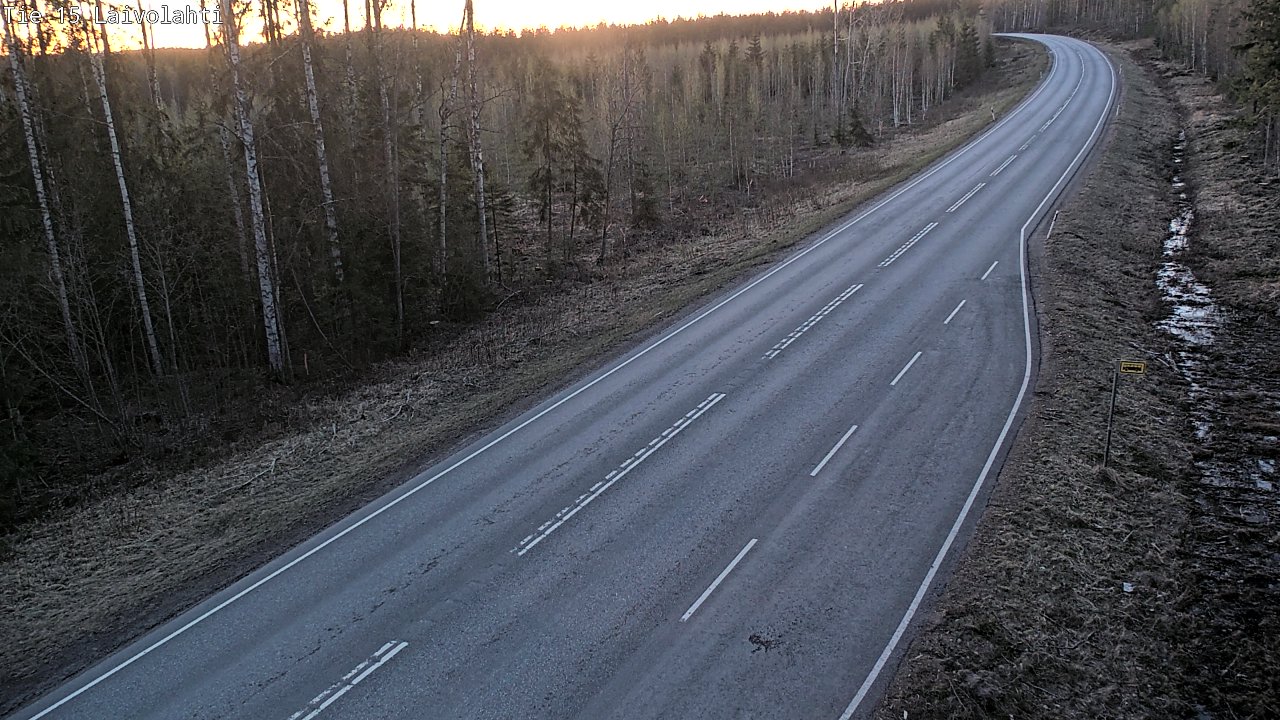 Weather Camera Image Väg 15 Laivolahti, Mäntyharju, Etelä-Savo