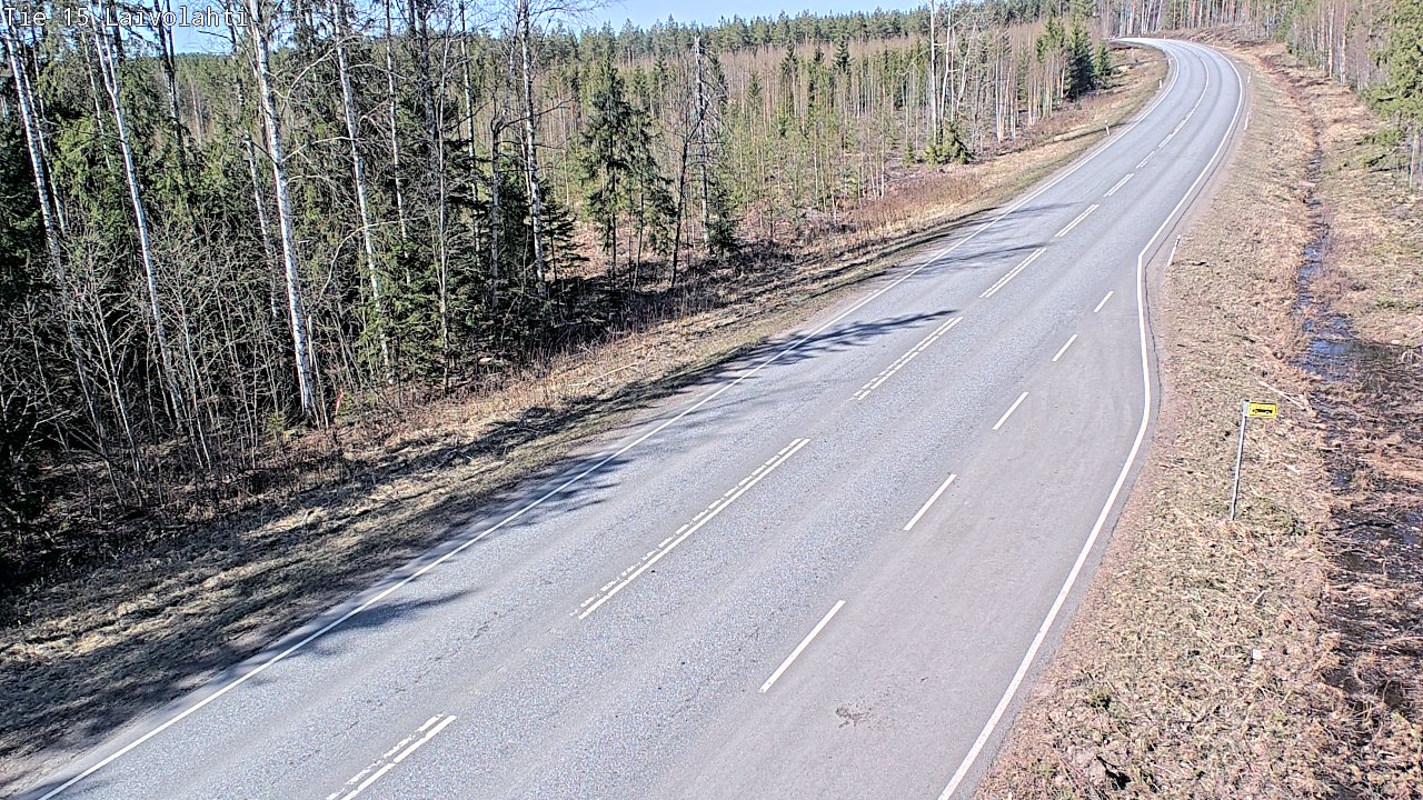 Weather Camera Image Väg 15 Laivolahti, Mäntyharju, Etelä-Savo