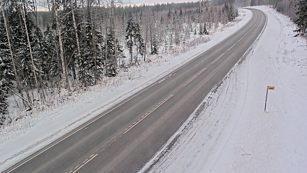 Weather Camera Image Road 15 Laivolahti, Mäntyharju, Etelä-Savo