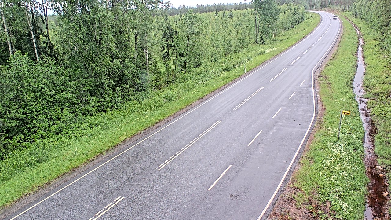 Weather Camera Image Väg 15 Laivolahti, Mäntyharju, Etelä-Savo