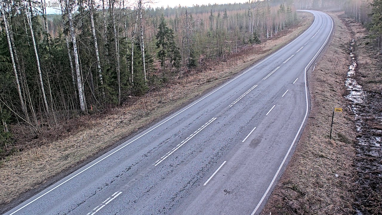 Weather Camera Image Väg 15 Laivolahti, Mäntyharju, Etelä-Savo
