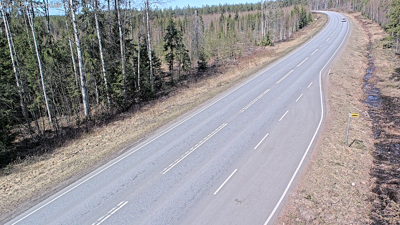 Weather Camera Image Väg 15 Laivolahti, Mäntyharju, Etelä-Savo