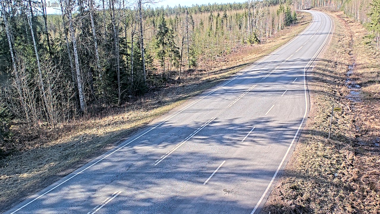 Weather Camera Image Väg 15 Laivolahti, Mäntyharju, Etelä-Savo