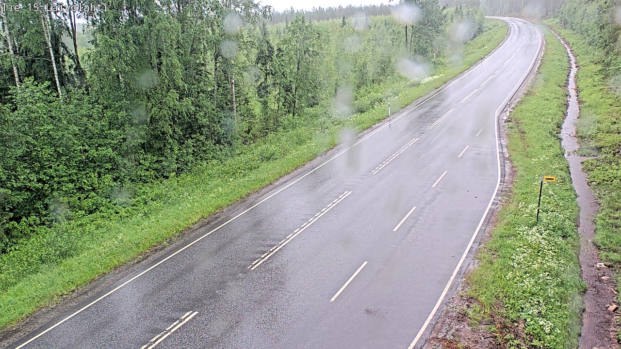 Weather Camera Image Väg 15 Laivolahti, Mäntyharju, Etelä-Savo
