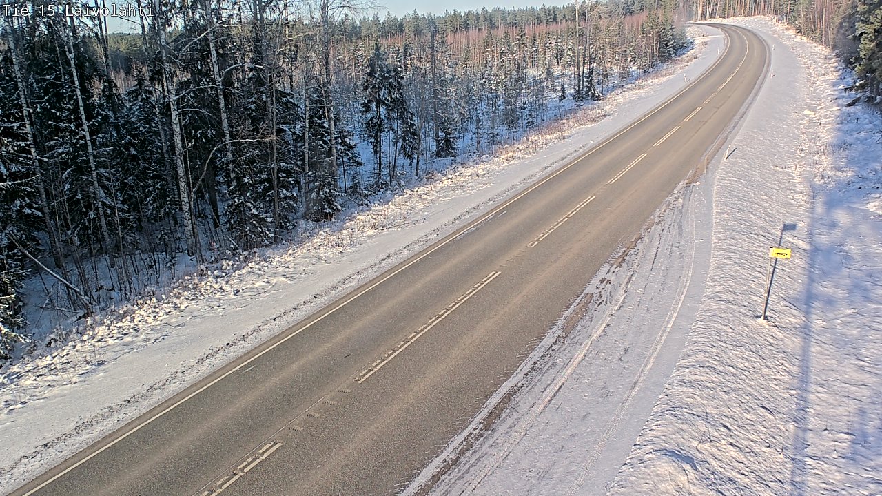 Weather Camera Image Road 15 Laivolahti, Mäntyharju, Etelä-Savo