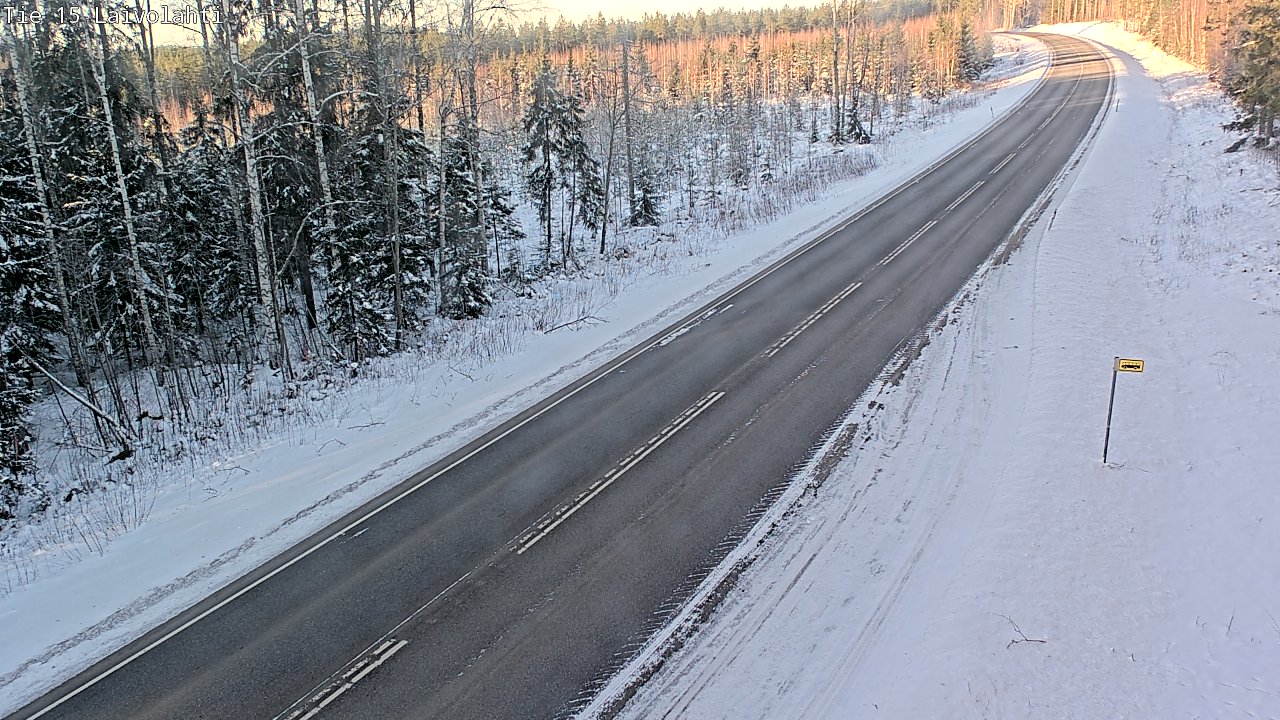 Weather Camera Image Väg 15 Laivolahti, Mäntyharju, Etelä-Savo