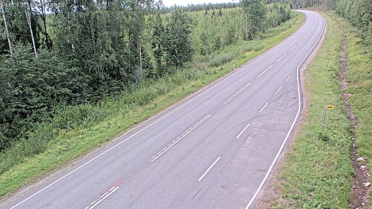 Weather Camera Image Väg 15 Laivolahti, Mäntyharju, Etelä-Savo