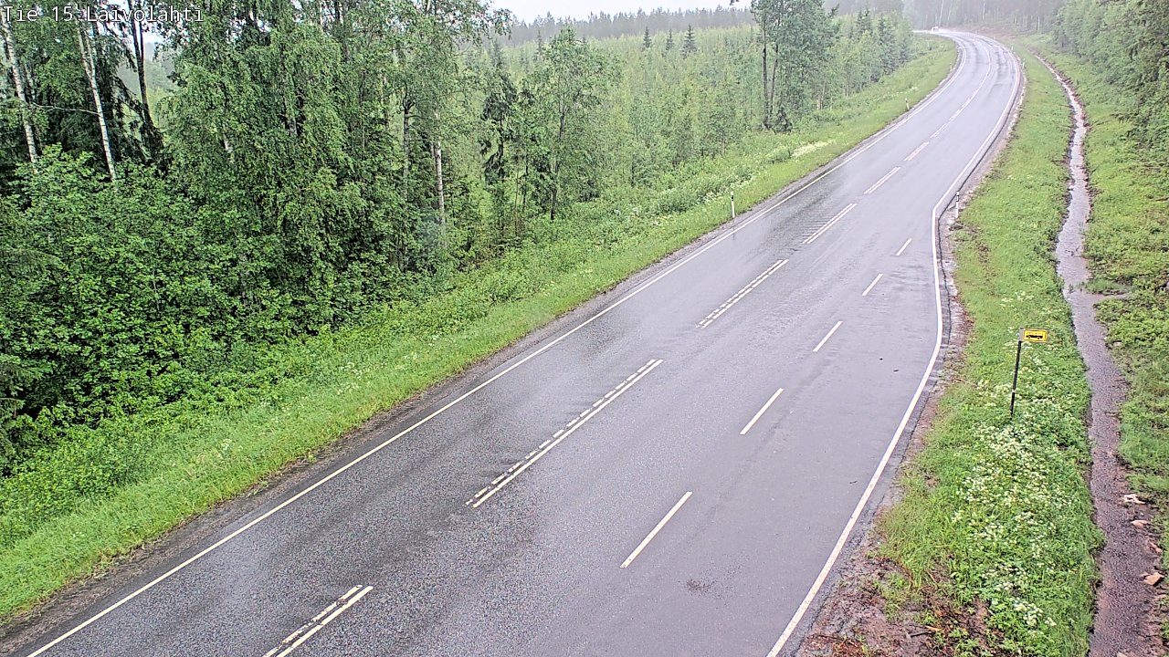 Weather Camera Image Väg 15 Laivolahti, Mäntyharju, Etelä-Savo
